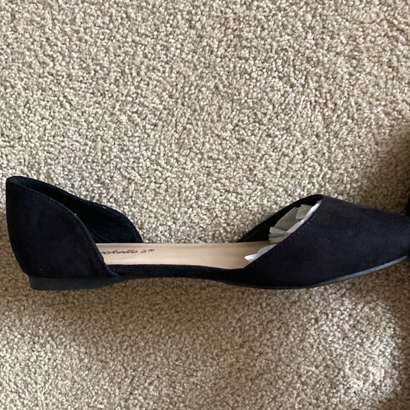 Breckelles Dollie 52 black faux Suede Pointed Toe Flats size 8 Brand new - Picture 4 of 5